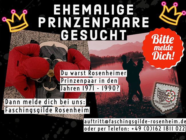 Ehemalige Prinzenpaare gesucht